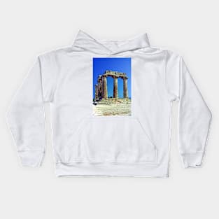 Temple of Apollo, Ancient Korinthos Kids Hoodie